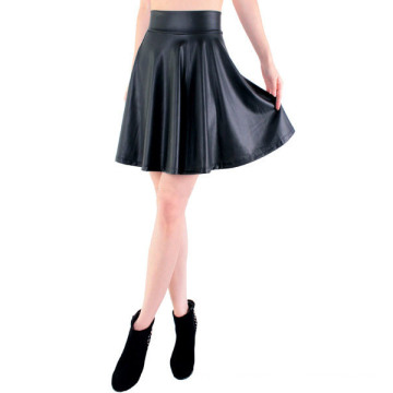 High Waist Skirt Leather Skirt Mini Skirts